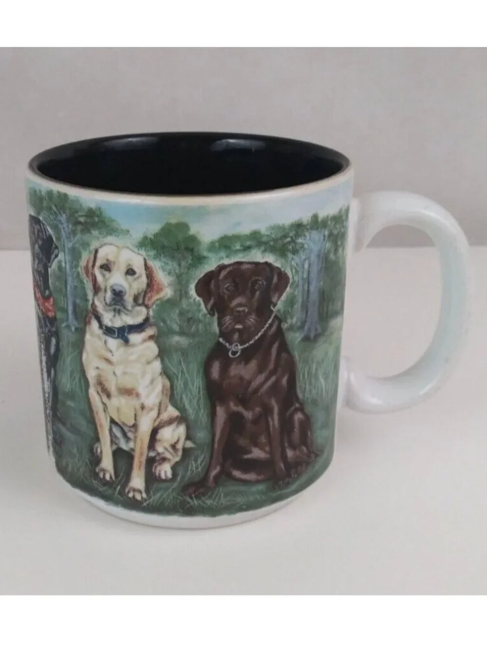 1996 Flowers Inc. Balloons Dog Breeds S. Tuck Coffee Cup